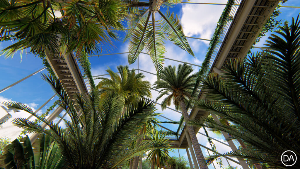 Inside the Tropical Biome in the Perry Conservatory